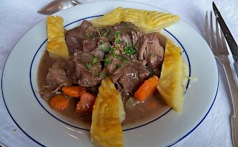 Daube de boeuf, a Provençal beef stew cooked in wine. CC:Veronique PAGNIER
