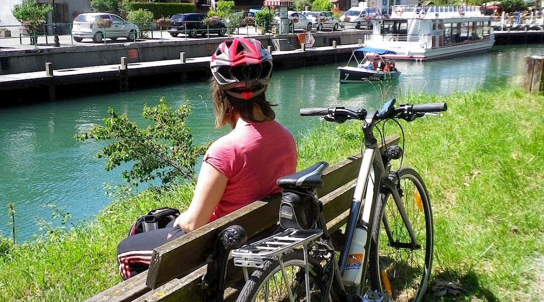 Along Rhone River Geneva Lyon Bike Tour