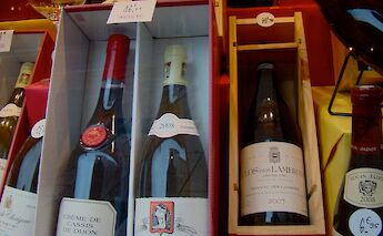 Wines for sale in Beaune, Burgundy, France. Dr Bob Hall@Flickr