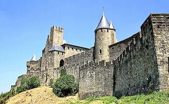 Walls of Carcassonne, France. Unsplash:Steve Douglas
