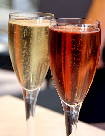 Wine tasting in Epernay, Champagne, France. Pug Girl@Flickr