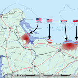 Normandy Map Of D Day Landings. CC:Philg88