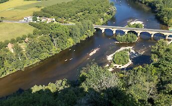 Lot River from above, France. Unsplash:Free Nomad