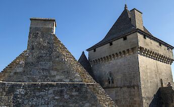 Pointed roofs, Beynac, France. Unsplash:Free Nomad
