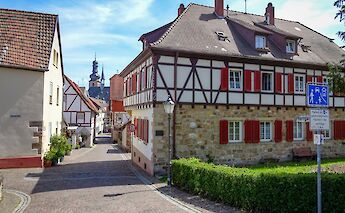 Half-timbered houses, Strasbourg to Mainz. CC:TO