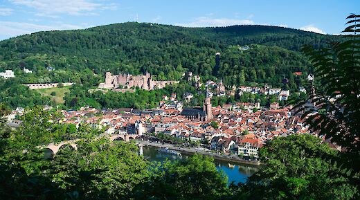 Heidelberg from above, Germany. Unsplash:Mateo Krossler
