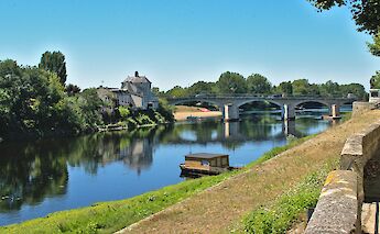 Bridge in Chinon, France. Unsplash:Martin Sepion