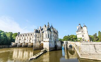 Water around the Château de Chenonceau, France. Unsplash:Dorian Mongel