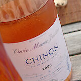 A Chinon rosé wine made from Cab franc in the Loire Valley, France. CC:Agne27
