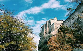 Building on a rock, Les Baux de Provence, France. Unsplash:Anthony Delanoix