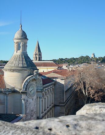 Towers in Nimes, France. Unsplash:Elizabeth