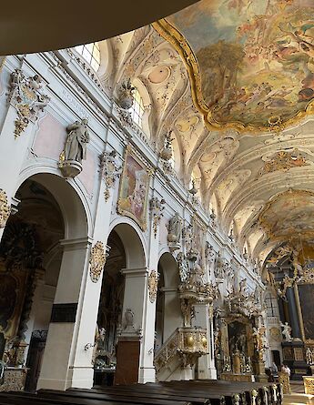 Churches abound in Regensburg, Germany. ©Gea