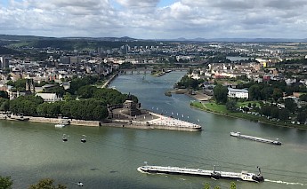Koblenz at the confluence of the Rivers Rhine & Mosel in Germany. Pieter VandeSande@Unsplash