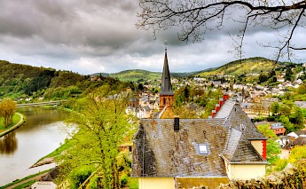 Saarburg in the Trier-Saarburg district of Germany. CC:Wolfgang Staudt