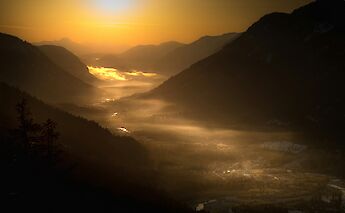 Isar Valley at sunset, Germany. Unsplash:Andreas Kretschmer