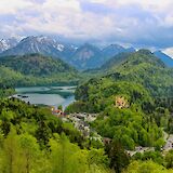 Hills and lakes around Neuschwanstein Castle, Bavaria, Germany. Unsplash@Vinay Chavan