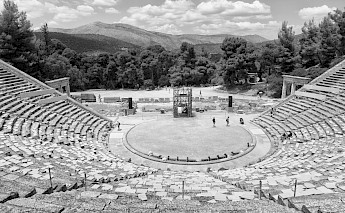 Epidaurus Ancient Theater, Peloponnese Peninsula, Greece. christos sakellaridis@Unsplash