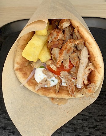 Gyros in Greece. CC:Benoit Prieur