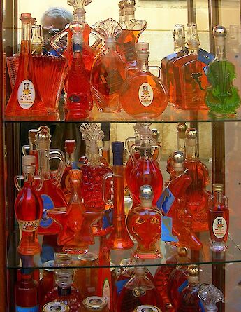 The famous Koumquat Liqueur in Corfu, Greece. CC:Edal