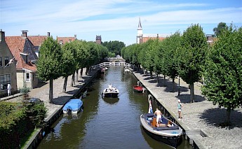 Many canals in Holland.