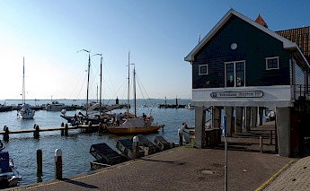 Biking the IJsselmeer in Holland.