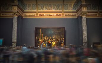 Rembrandt's famous 'Night Watch' in Rijksmuseum in Amsterdam, North Holland, the Netherlands. Vaclav Pluhar@Unsplash
