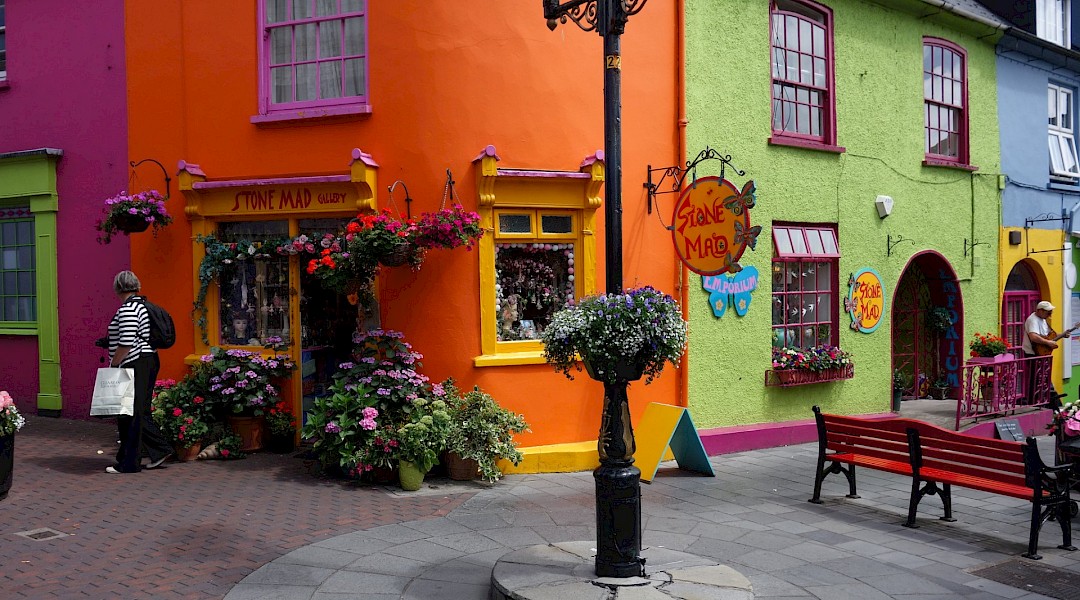 Colorful shops in Kinsale, Cork County, Ireland. Flickr:dominique kint