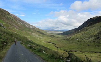 Cycling down Granny Valley - Treasures of the Donegal Coast Ireland Bike Tour