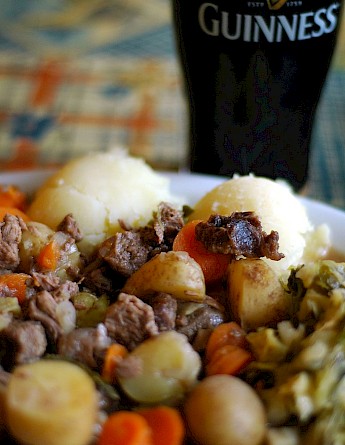 Irish stew & Guinness. CC:Jpatokal