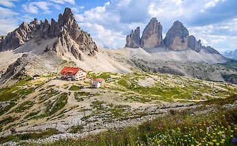 Drei Zinnen (Three Peaks) in the Dolomites of Italy. Siegfried Rabanser@Flickr