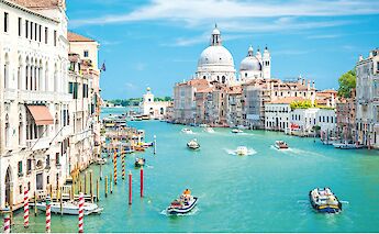 Grand Canal in Venice, Italy.