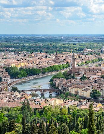 Adige River in Verona, Veneto, Italy. Michaela Loheit@Flickr