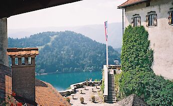 View from Bled Castle overlooking Lake Bled & the Julian Alps. Nigel Swales@Flickr