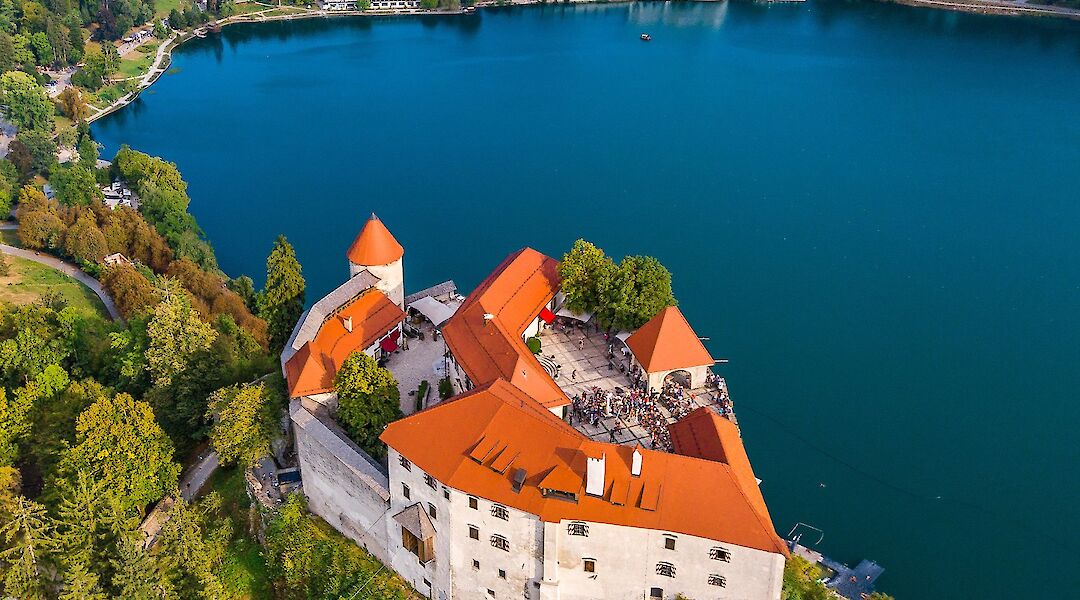 The great Bled Castle in Slovenia. CC:Gilad Topaz