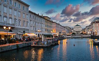 Trieste’s Canal Grande at Sunset. AlainRouiller@unsplash