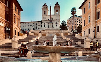 The famous Spanish Steps in Rome, Italy. Daniel Basso@Unsplash