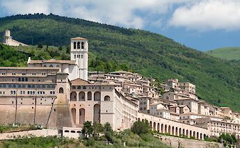 The famous Basilica of St. Francis in Assisi, Italy. CC:Peter K Burian