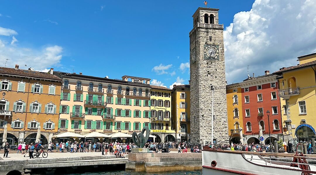 Harbor in the Riva del Garda, Lake Garda, Italy. CC:TO