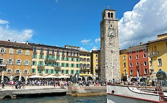 Harbor in the Riva del Garda, Lake Garda, Italy. CC:TO