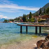 Jetty at Lake Garda, Italy. Unsplash@Louis Tripp