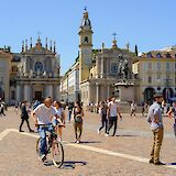 Piazza San Carlo, Turin, Italy. Unsplash:Antonio Sessa