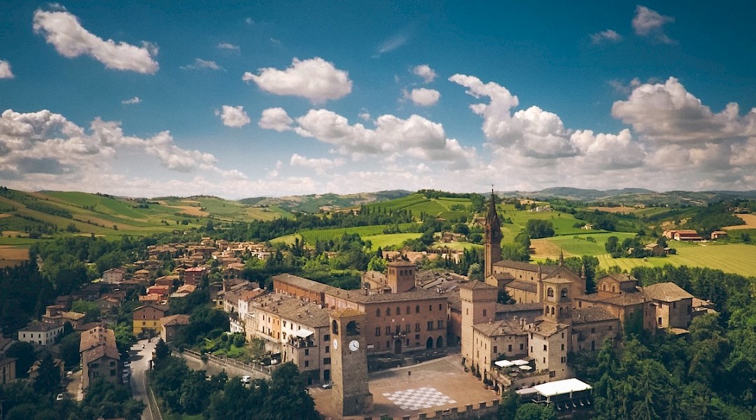 Emilia-Romagna countryside in Italy.