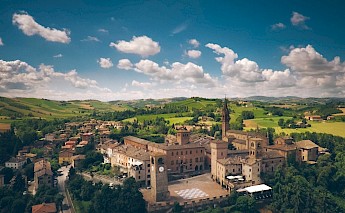 Emilia-Romagna countryside in Italy.