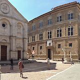 Piazza Pio II in Pienza, Tuscany, Italy. CC:Oschirmer