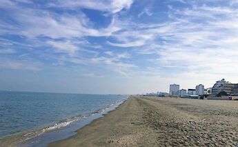 Beach by Ravenna, Venice to Florence, Italy. CC:TO