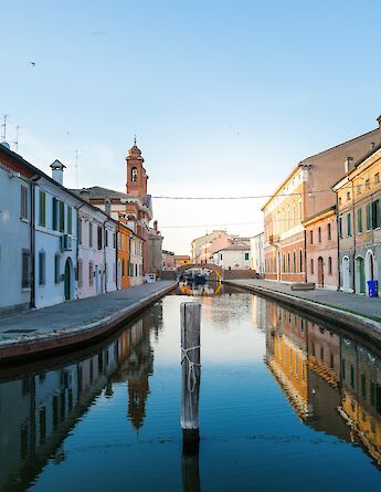 Canal in Comacchio, Italy. Unsplash@Melina Kiefer