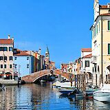 Colorful buildings in Chioggia, Italy. Unsplash@Stefano Marinelli