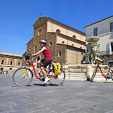 Cycling through Florence, Italy. CC:TO