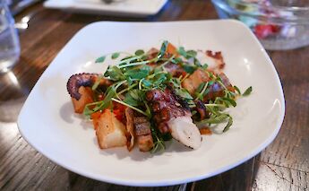 Grilled octopus in Portugal. Lou Stejskal@Flickr