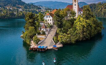 Lake Bled in Slovenia. CC:Gilad Topaz